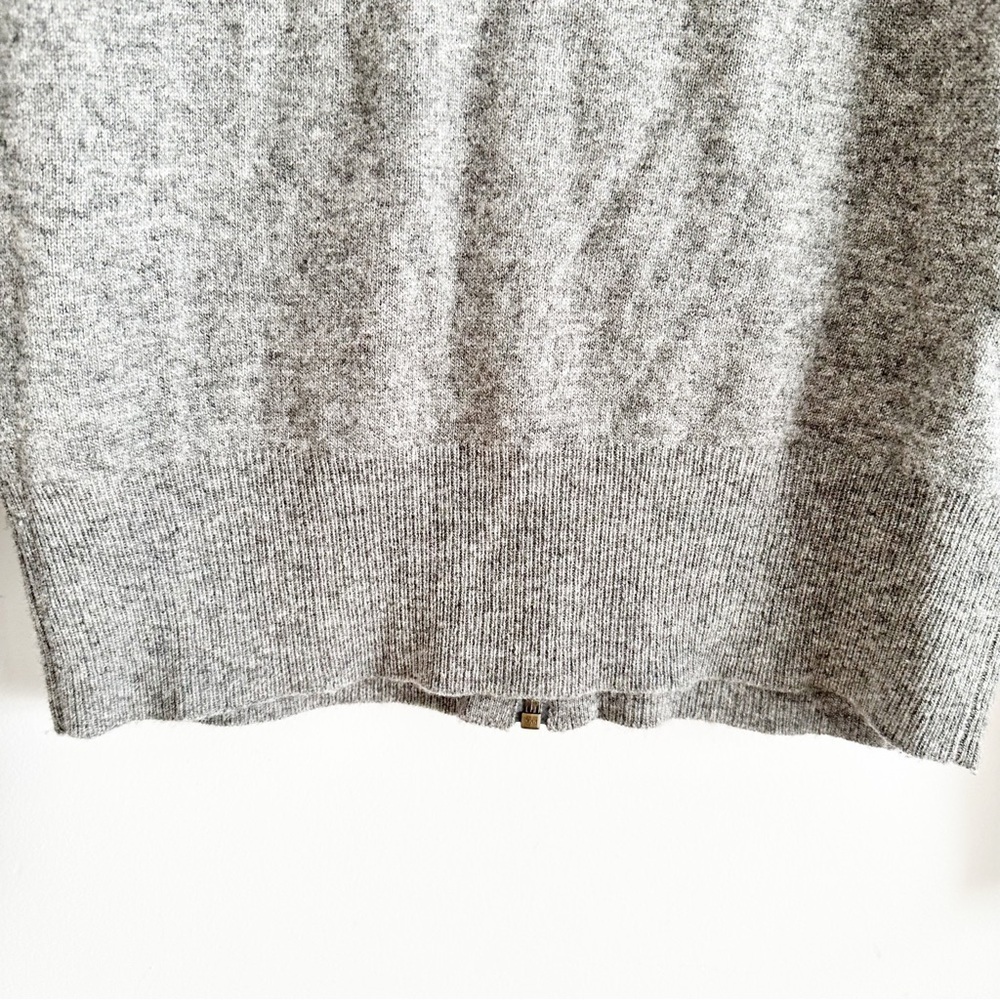 J.Crew Wool and Cashmere Blend Size S Grey with Gold Color Details - Picture 8 of 8